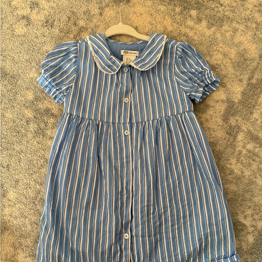 x Sofia Grainge Toddler and Baby Girls' Cotton Sateen Dress with Collar